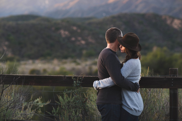 Rustic engagement photographer in the Ojai Valley
